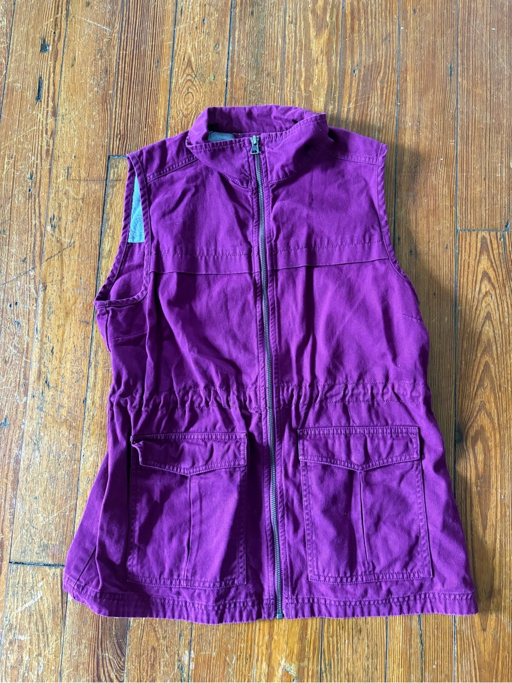 Columbia Deep Purple Zip Front Utility Vest
